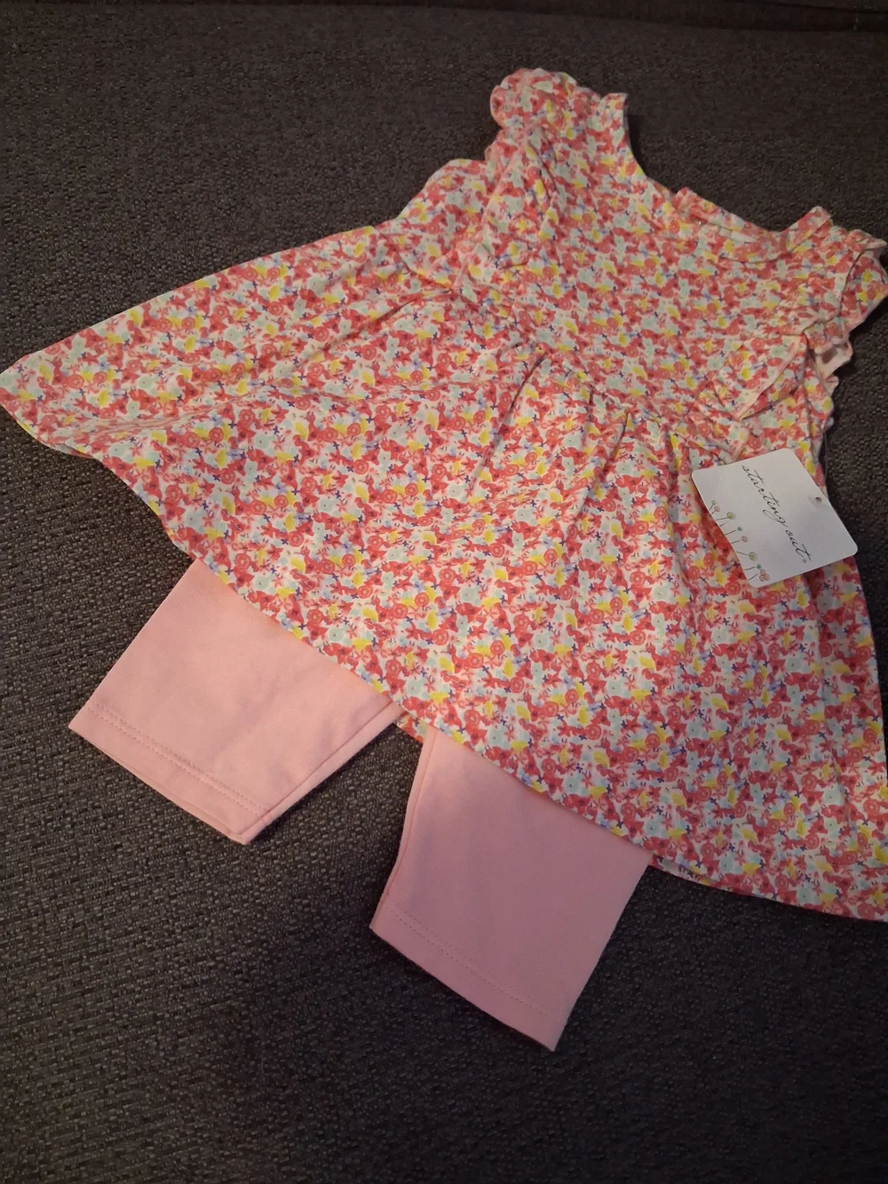 Starting Out Multicolor Floral Baby Tunic & Leggings Set